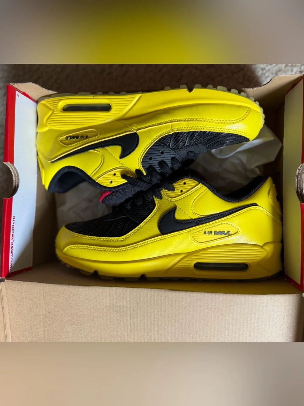 Nike Men’s Air Max Sneakers - Yellow/Black